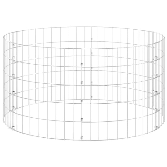 Vidaxl compostbak ø100x50 cm gegalvaniseerd staal