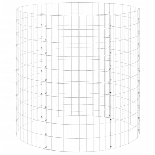 Vidaxl compostbak ø100x100 cm gegalvaniseerd staal