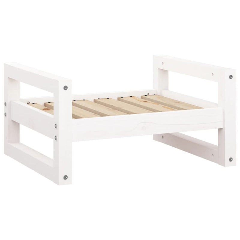 Afbeelding laden in galerijviewer, Vidaxl hondenmand 55,5x45,5x28 cm massief grenenhout wit
