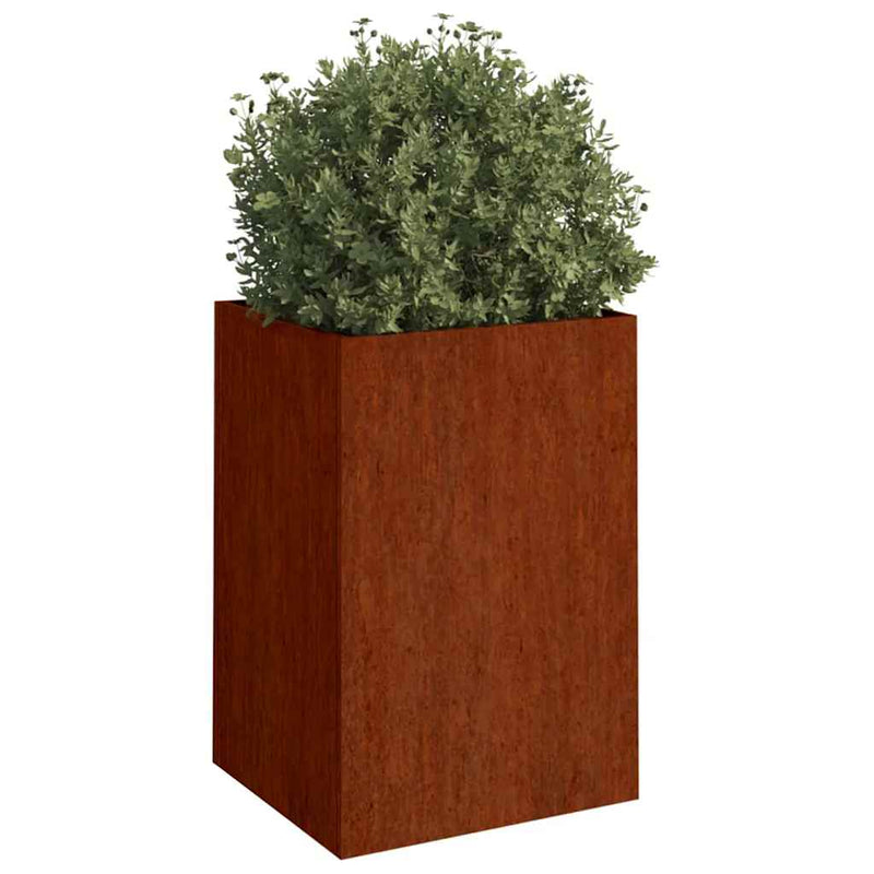 Afbeelding laden in galerijviewer, Vidaxl plantenbak 42x38x75 cm cortenstaal
