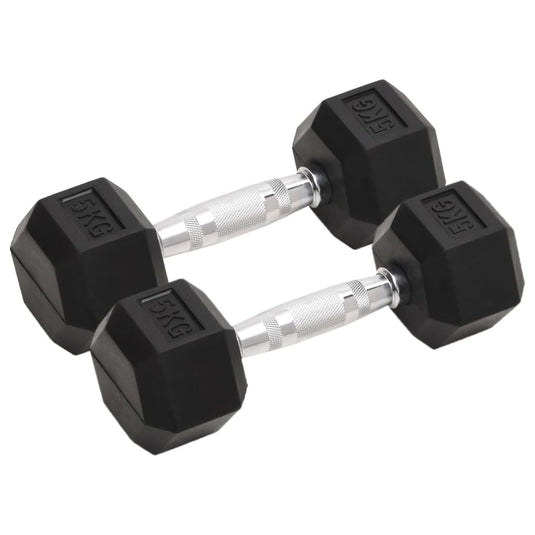 Vidaxl halters 2 st 10 kg totaal gietijzer