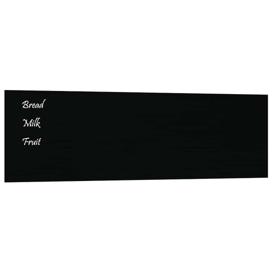 Vidaxl magneetbord voor aan de wand 100x30 cm gehard glas zwart