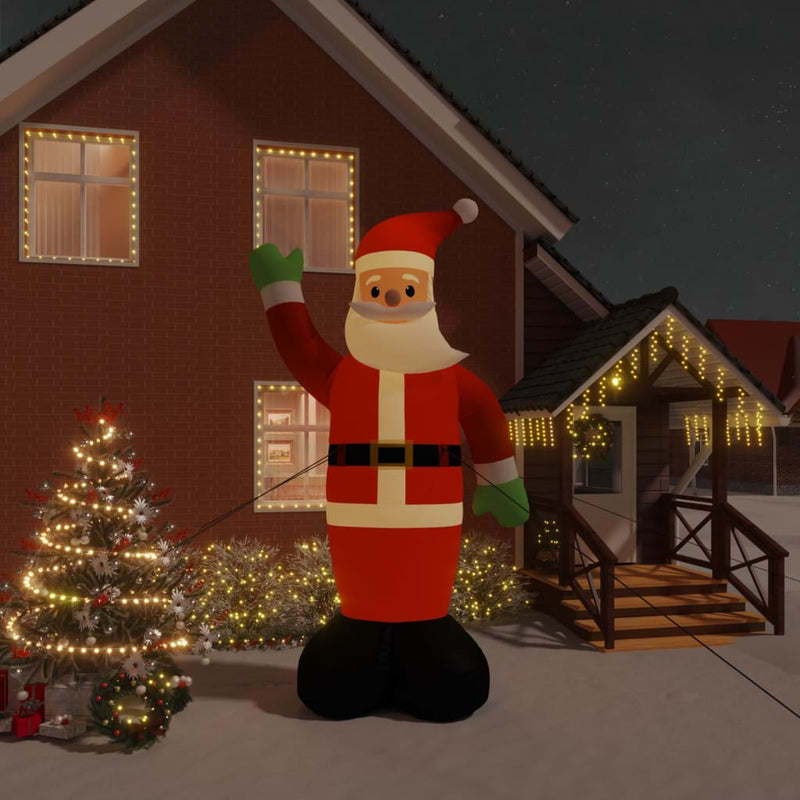 Afbeelding laden in galerijviewer, VidaXL Kerstman opblaasbaar met LED's 475 cm
