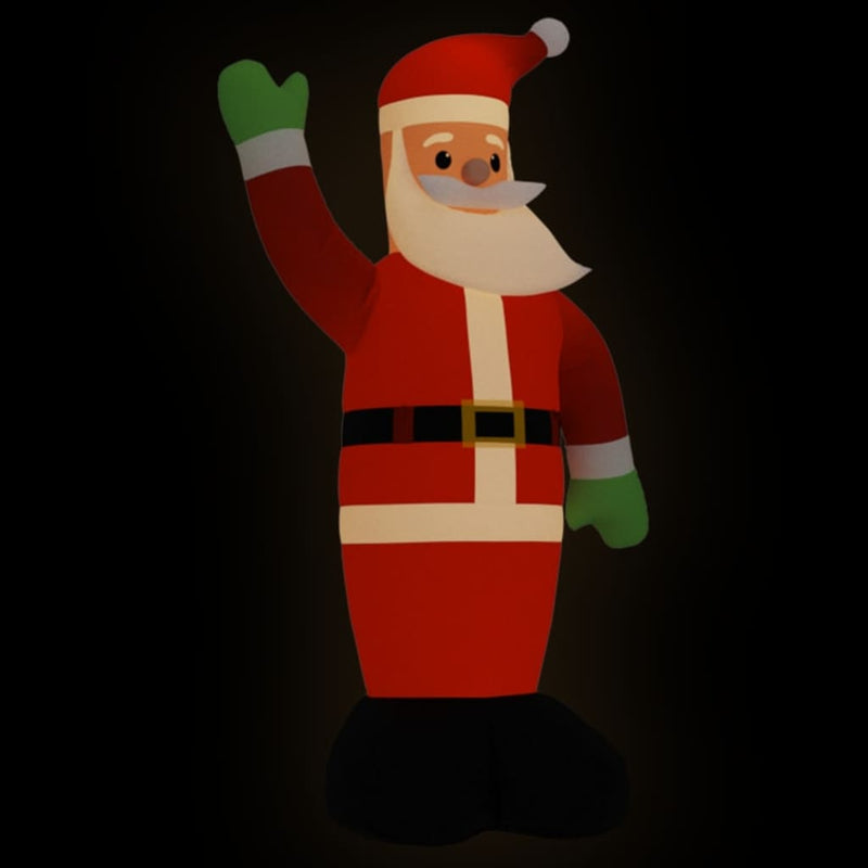 Afbeelding laden in galerijviewer, Vidaxl kerstman met led-verlichting opblaasbaar 820 cm

