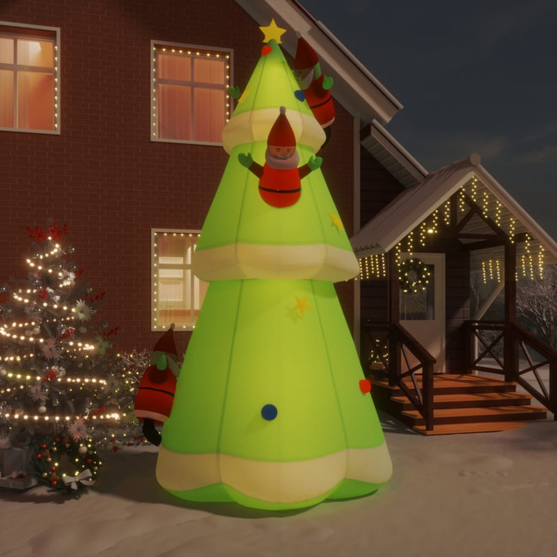 Afbeelding laden in galerijviewer, Vidaxl kerstboom opblaasbaar met led's 500 cm

