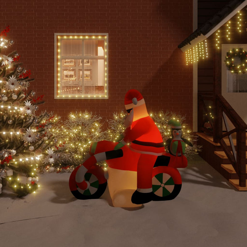 Afbeelding laden in galerijviewer, VidaXL Kerstman opblaasbaar LED 156 cm
