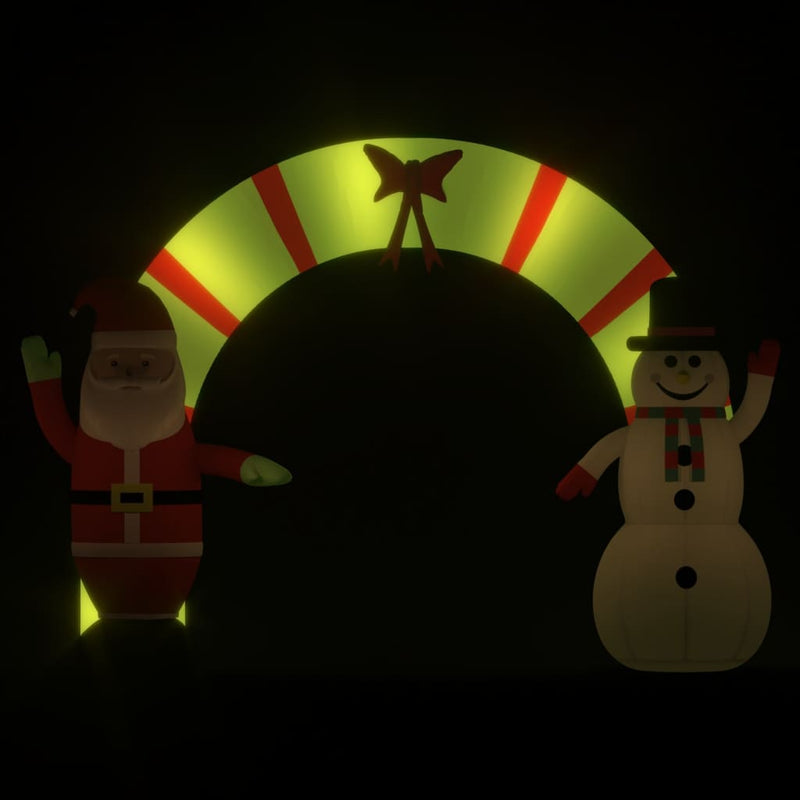 Afbeelding laden in galerijviewer, VidaXL Kerstboog opblaasbaar met LED's 270 cm
