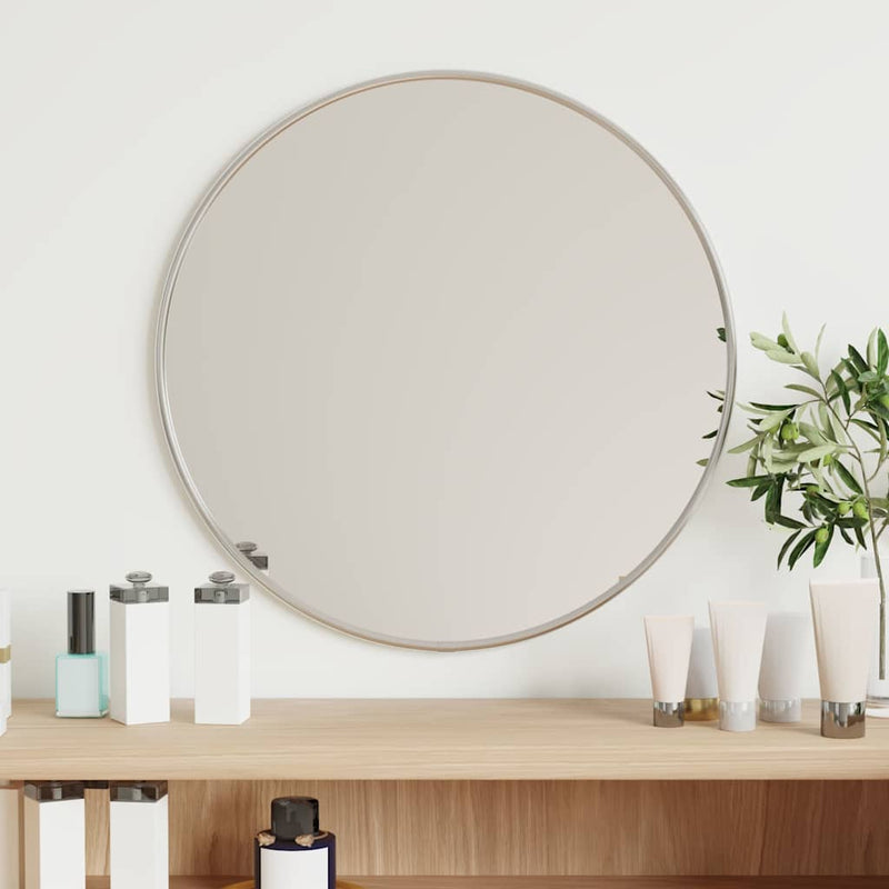 Afbeelding laden in galerijviewer, Vidaxl wandspiegel rond ø40 cm zilverkleurig

