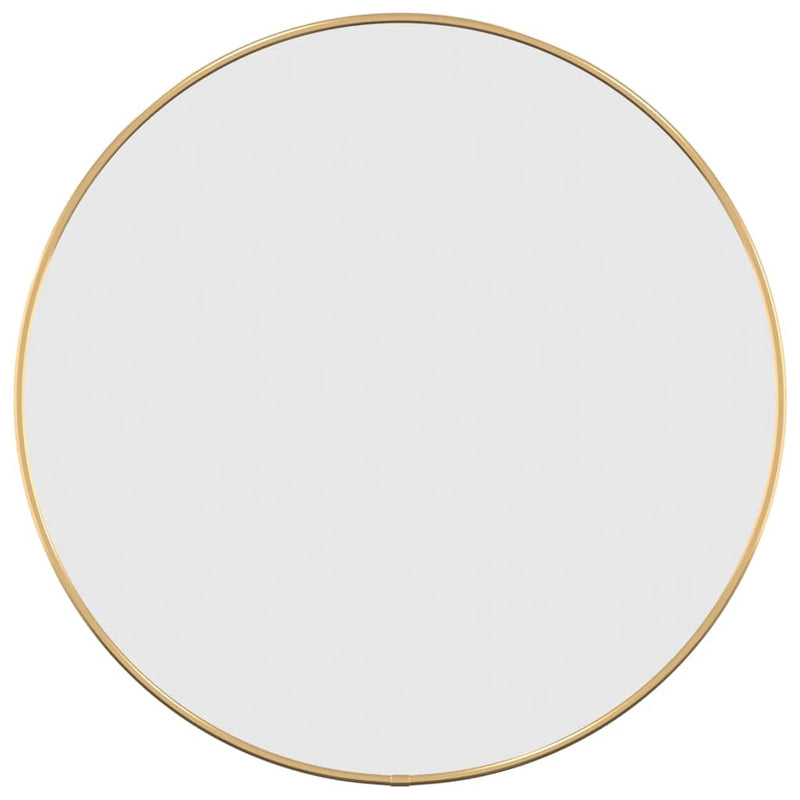 Afbeelding laden in galerijviewer, Vidaxl wandspiegel rond ø50 cm goudkleurig
