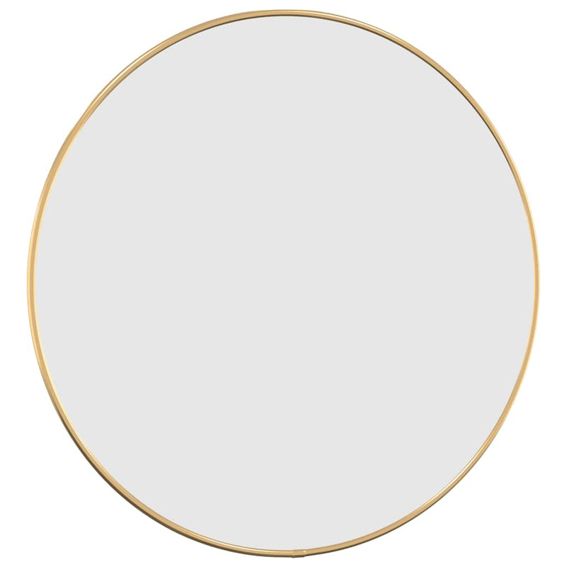 Afbeelding laden in galerijviewer, Vidaxl wandspiegel rond ø50 cm goudkleurig
