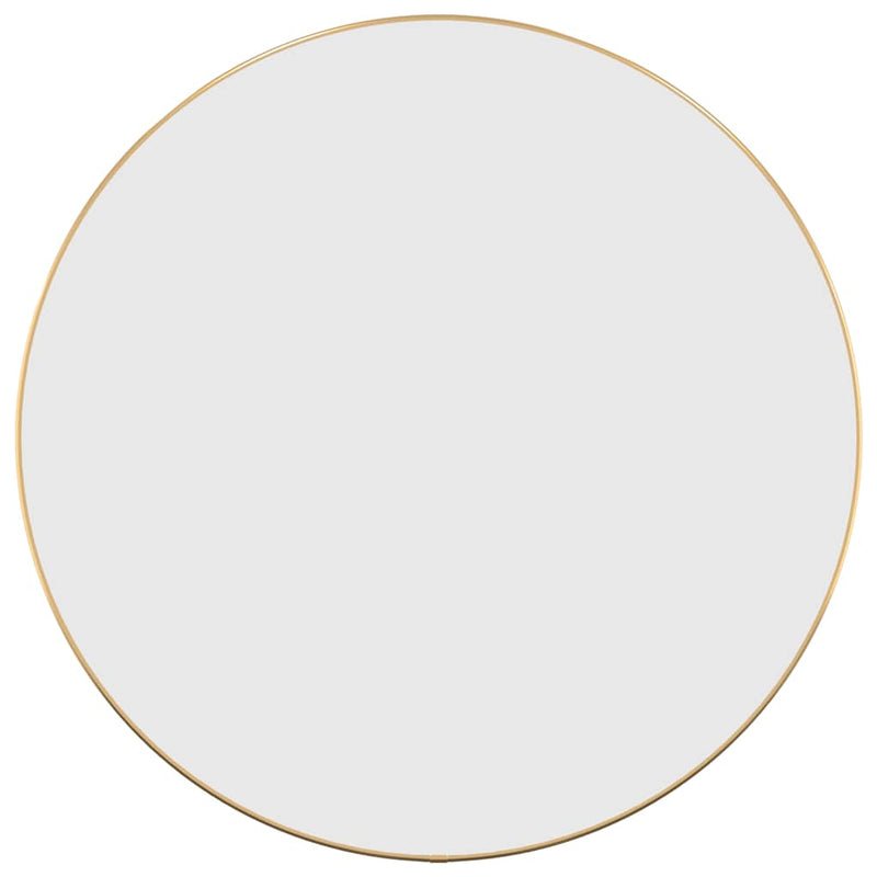 Afbeelding laden in galerijviewer, Vidaxl wandspiegel rond ø60 cm goudkleurig

