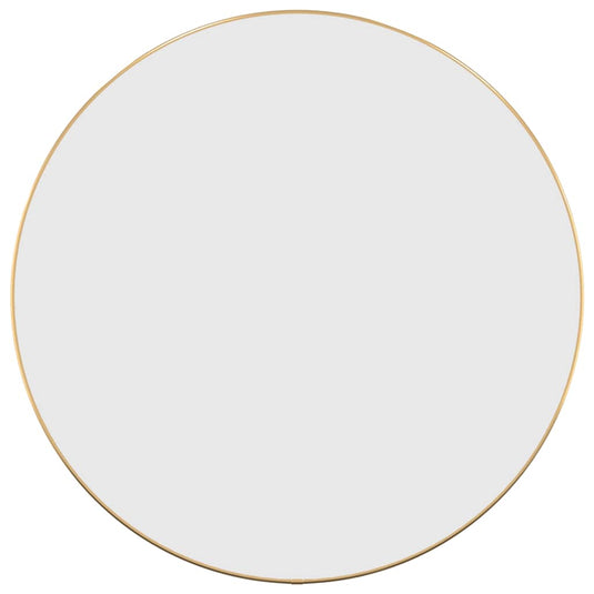 Vidaxl wandspiegel rond ø60 cm goudkleurig