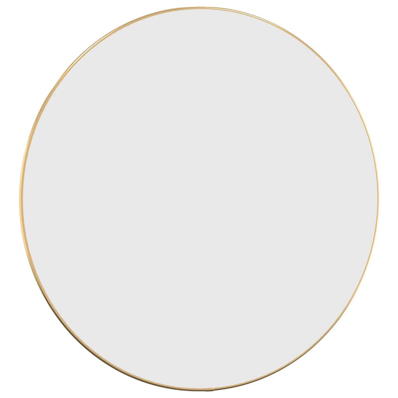 Afbeelding laden in galerijviewer, Vidaxl wandspiegel rond ø60 cm goudkleurig
