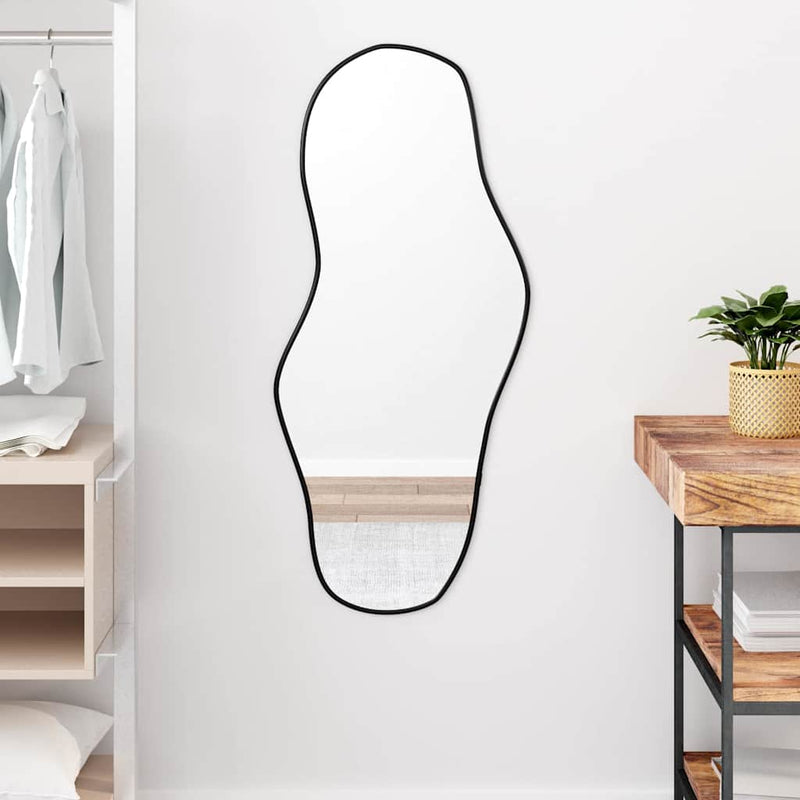 Afbeelding laden in galerijviewer, Vidaxl wandspiegel 100x45 cm zwart

