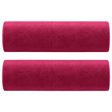 Vidaxl sierkussens 2 st 15x50 cm fluweel wijnrood