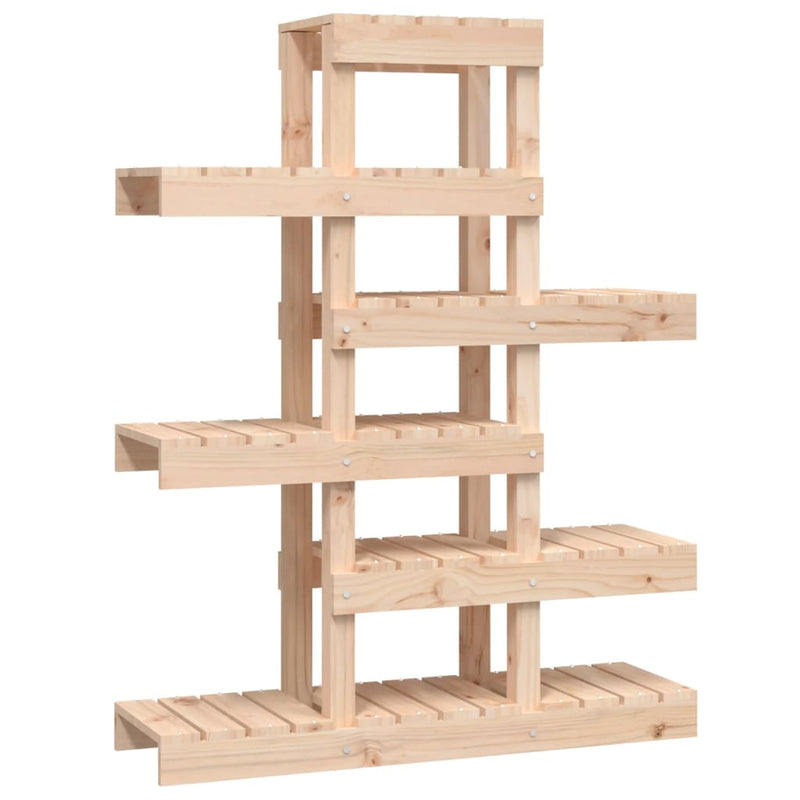 Afbeelding laden in galerijviewer, Vidaxl plantenstandaard 85x25x109,5 cm massief grenenhout
