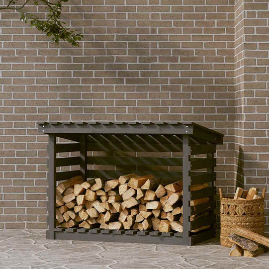 Vidaxl haardhoutrek 108x73x79 cm massief grenenhout grijs