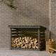 Vidaxl haardhoutrek 108x73x79 cm massief grenenhout grijs