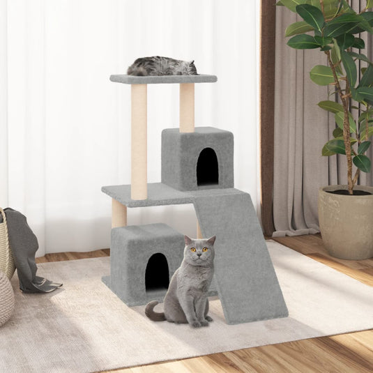 Vidaxl kattenmeubel met sisal krabpalen 82 cm lichtgrijs