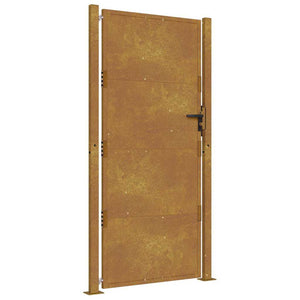 Vidaxl poort 100x200 cm cortenstaal