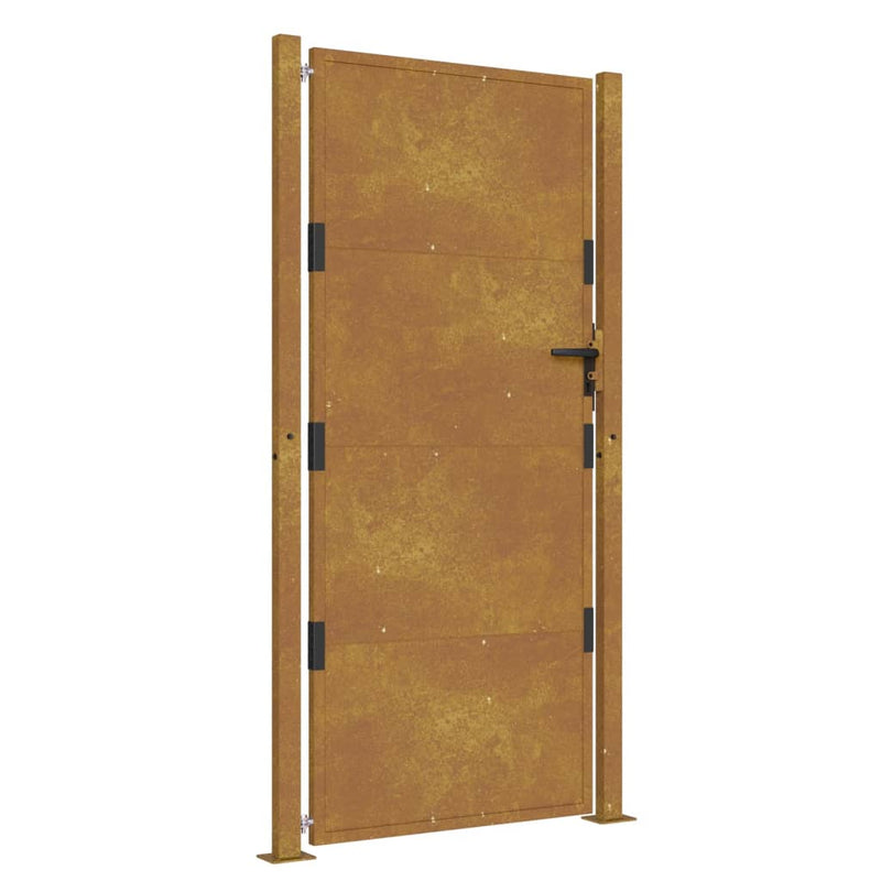 Afbeelding laden in galerijviewer, Vidaxl poort 105x205 cm cortenstaal
