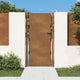 Vidaxl poort 105x205 cm cortenstaal