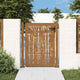 Vidaxl poort 100x125 cm bamboe-ontwerp cortenstaal