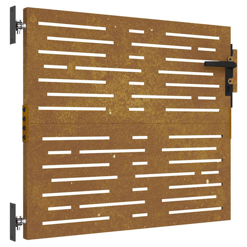 Afbeelding laden in galerijviewer, Vidaxl poort 85x100 cm vierkant cortenstaal
