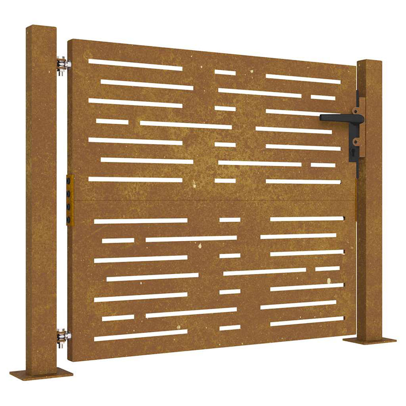 Afbeelding laden in galerijviewer, Vidaxl poort 100x100 cm vierkant cortenstaal
