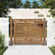 Vidaxl poort 100x100 cm vierkant cortenstaal