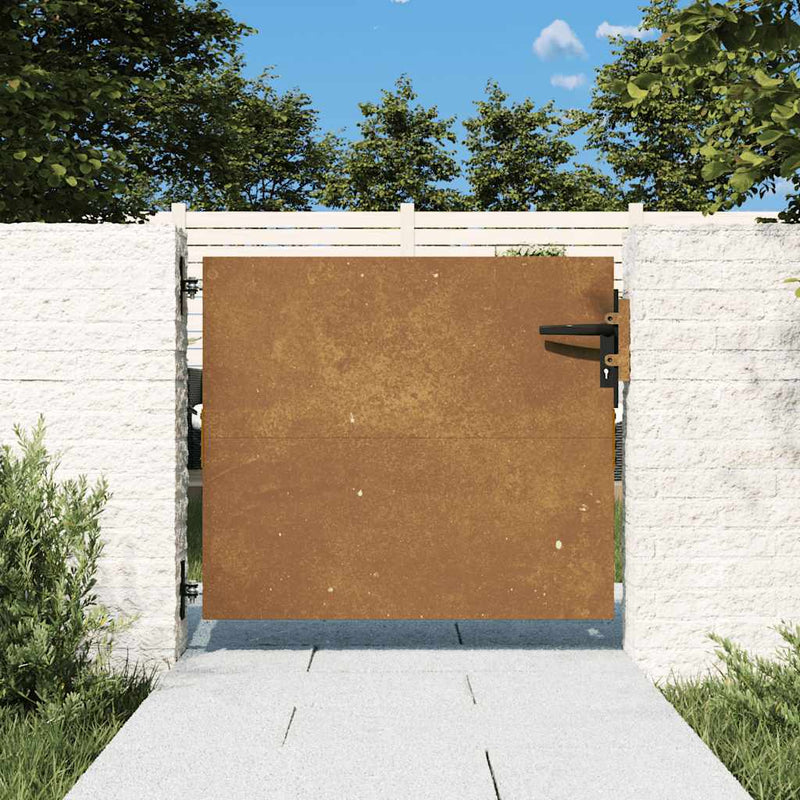 Afbeelding laden in galerijviewer, Vidaxl poort 85x125 cm cortenstaal

