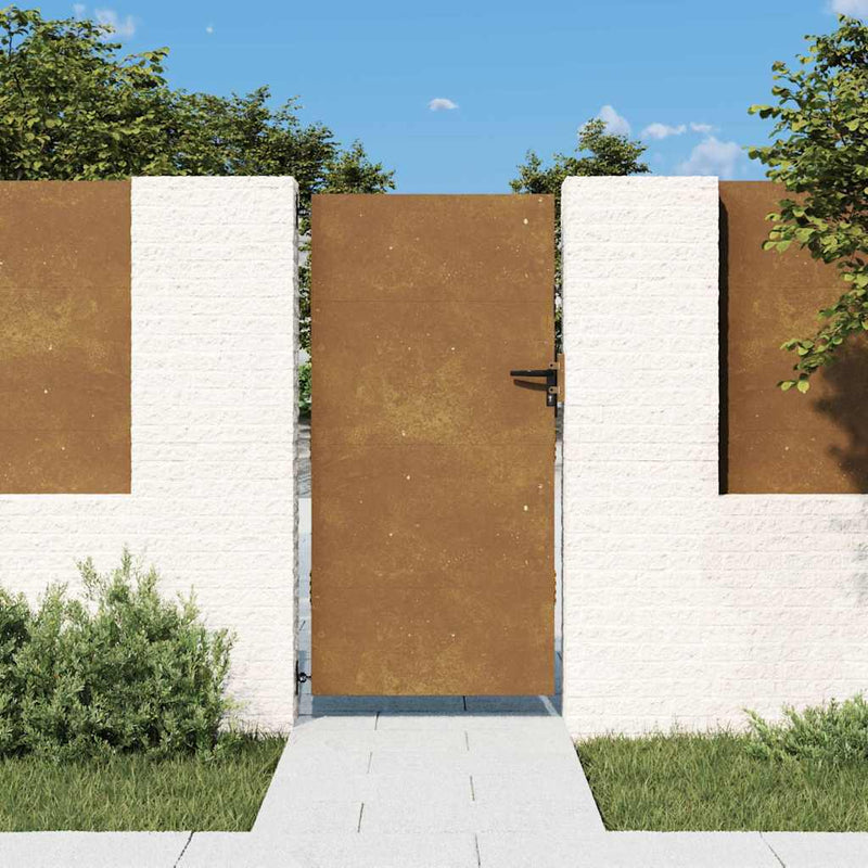 Afbeelding laden in galerijviewer, Vidaxl poort 85x175 cm cortenstaal
