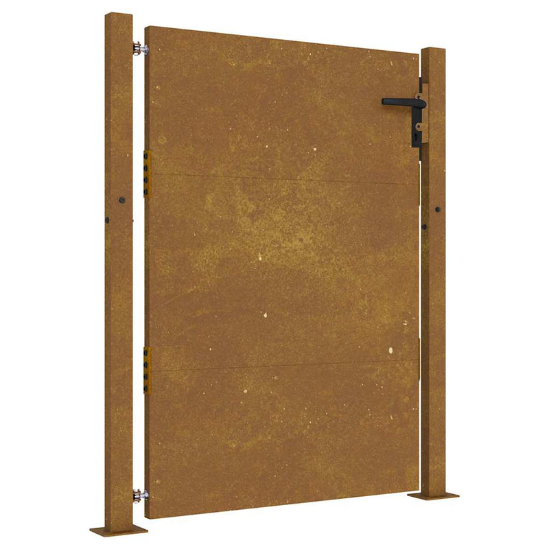 Afbeelding laden in galerijviewer, Vidaxl poort 100x125 cm cortenstaal
