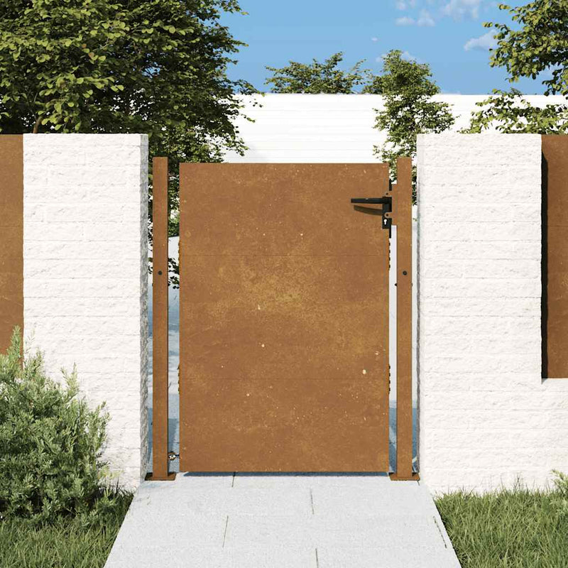 Afbeelding laden in galerijviewer, Vidaxl poort 100x125 cm cortenstaal
