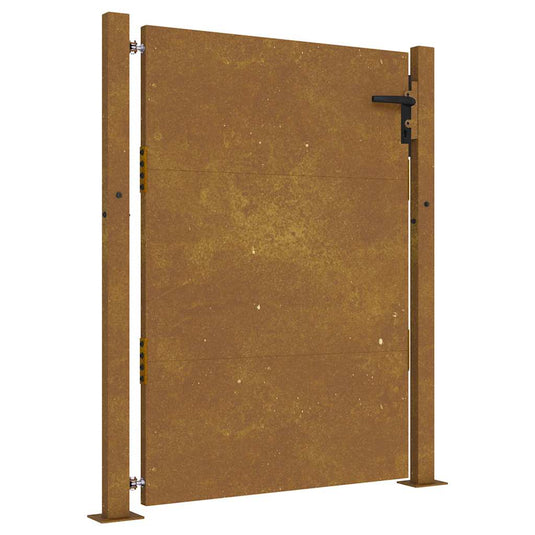 Vidaxl poort 100x150 cm cortenstaal