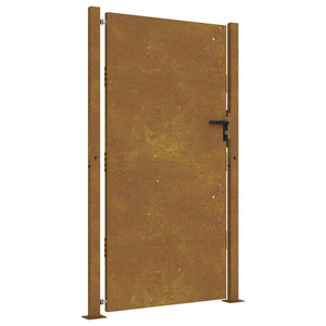 Vidaxl poort 100x200 cm cortenstaal