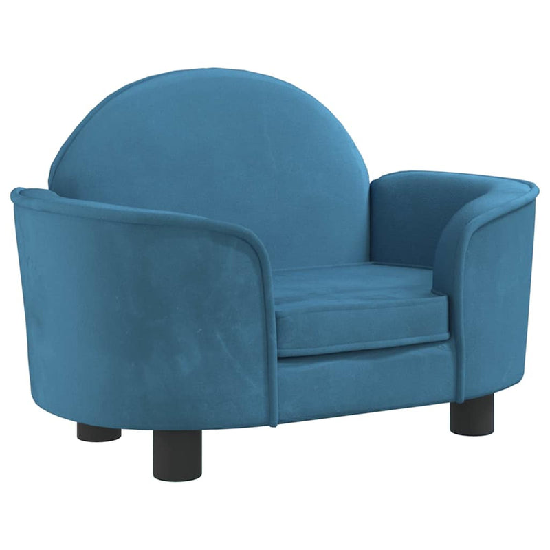 Afbeelding laden in galerijviewer, Vidaxl hondenmand 66x40x45 cm fluweel blauw
