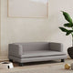 Vidaxl hondenmand 80x45x30 cm kunstleer grijs