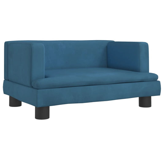 VidaXL Hondenmand 60x40x30 cm fluweel blauw