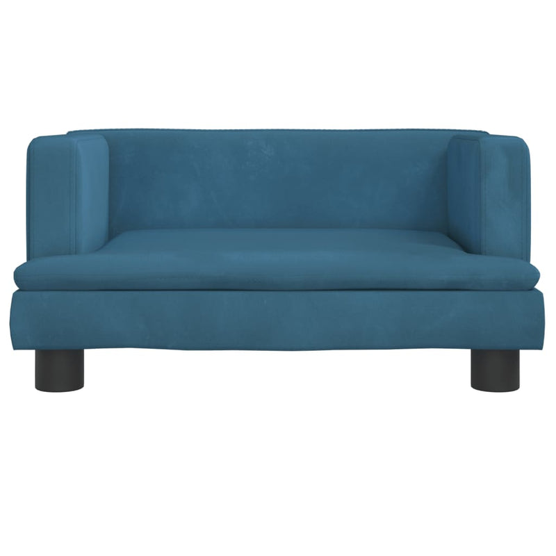 Afbeelding laden in galerijviewer, VidaXL Hondenmand 60x40x30 cm fluweel blauw
