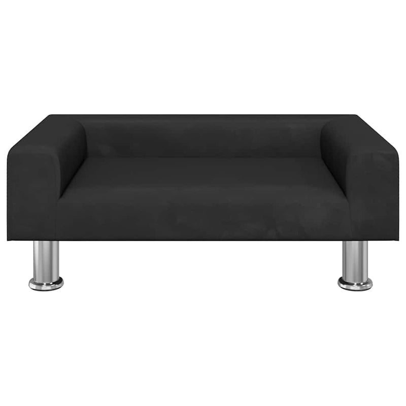 Afbeelding laden in galerijviewer, Vidaxl hondenmand 70x45x26,5 cm fluweel zwart
