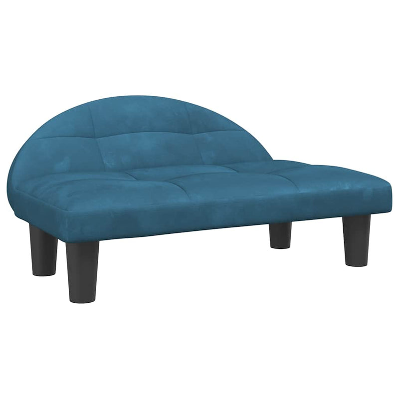 Afbeelding laden in galerijviewer, Vidaxl hondenmand 70x52x30 cm fluweel blauw

