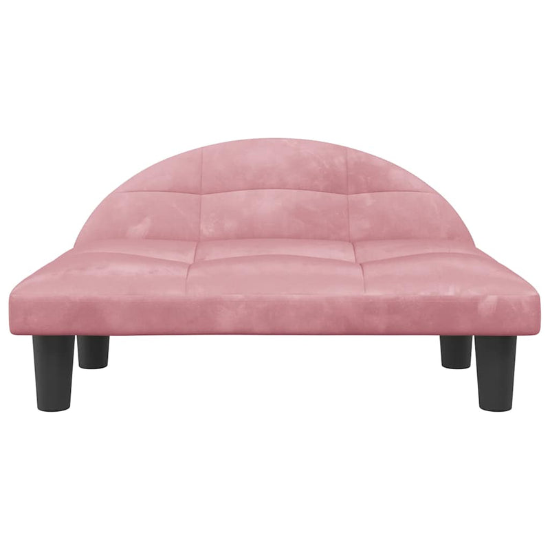 Afbeelding laden in galerijviewer, Vidaxl hondenmand 70x52x30 cm fluweel roze
