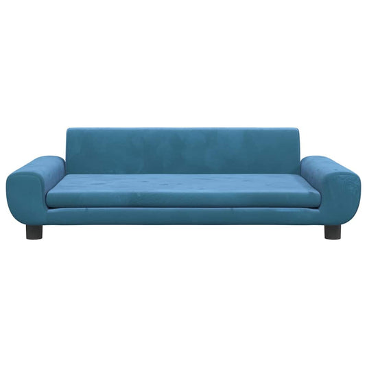 Vidaxl hondenmand 100x54x33 cm fluweel blauw