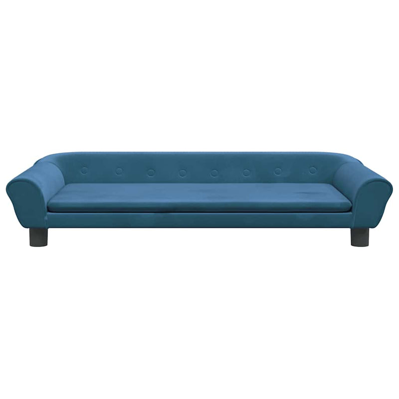 Afbeelding laden in galerijviewer, Vidaxl hondenmand 100x50x21 cm fluweel blauw

