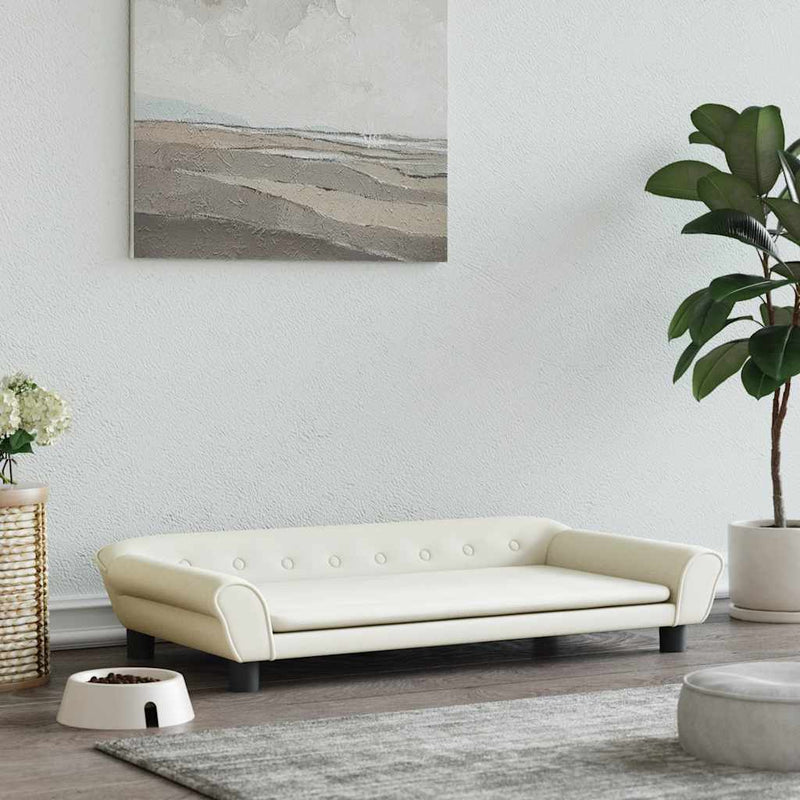 Afbeelding laden in galerijviewer, Vidaxl hondenmand 100x50x21 cm fluweel crèmekleurig
