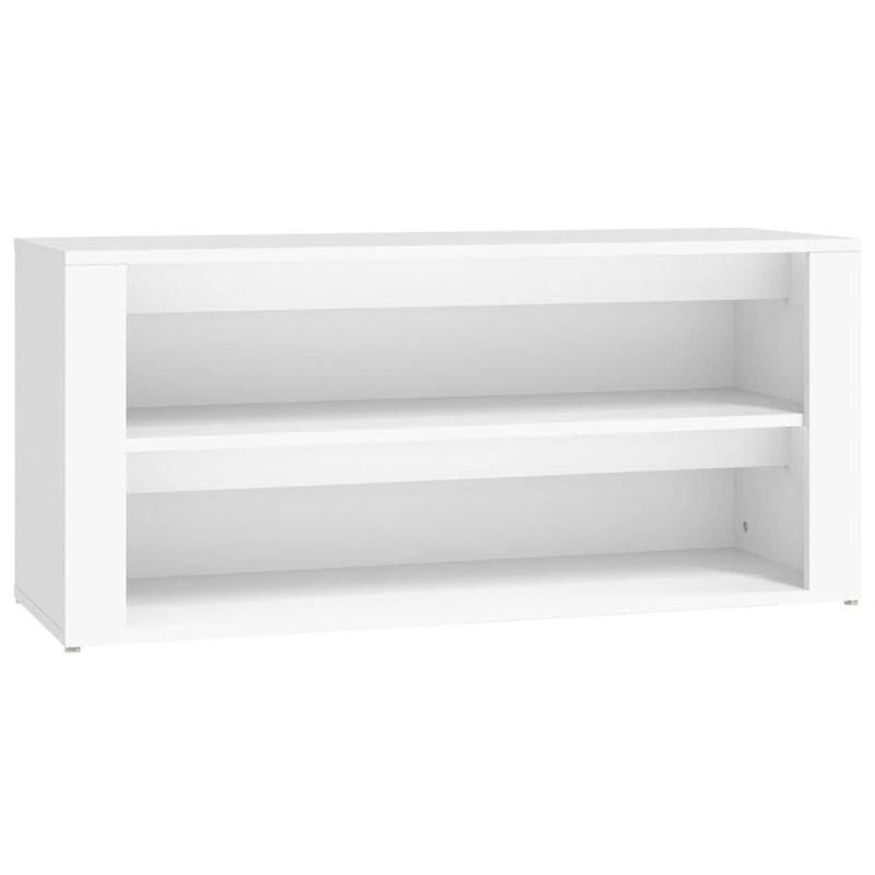 Afbeelding laden in galerijviewer, Vidaxl schoenenrek 100x35x45 cm bewerkt hout wit
