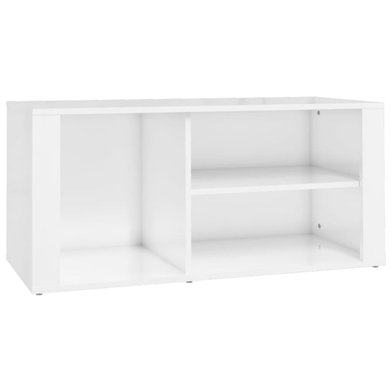Afbeelding laden in galerijviewer, Vidaxl schoenenkast 100x35x45 cm bewerkt hout hoogglans wit
