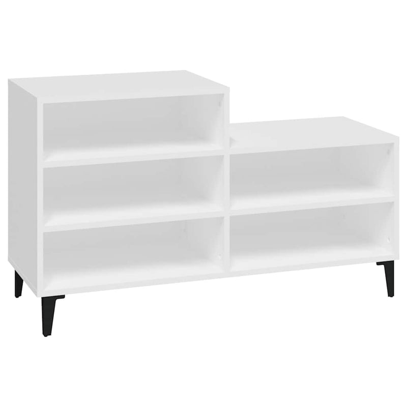 Afbeelding laden in galerijviewer, Vidaxl schoenenkast 102x36x60 cm bewerkt hout wit
