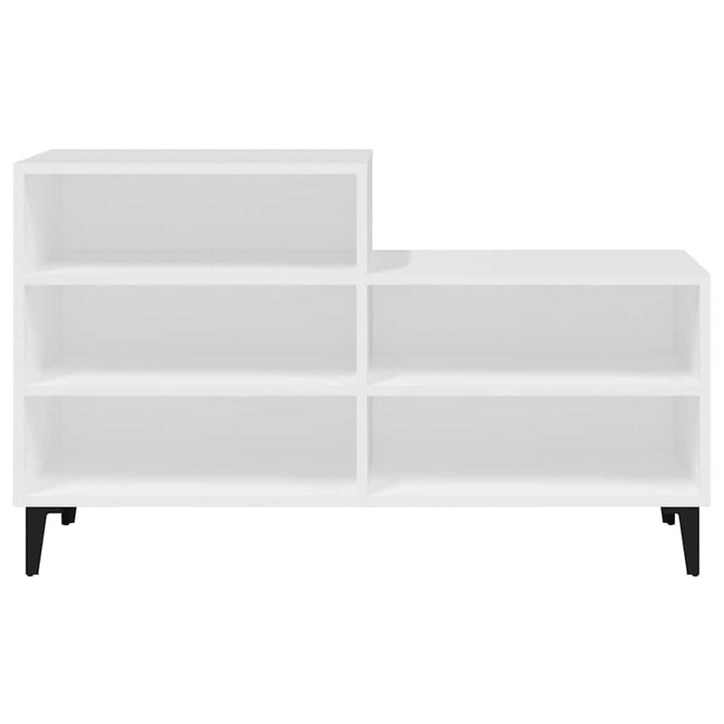 Afbeelding laden in galerijviewer, Vidaxl schoenenkast 102x36x60 cm bewerkt hout wit

